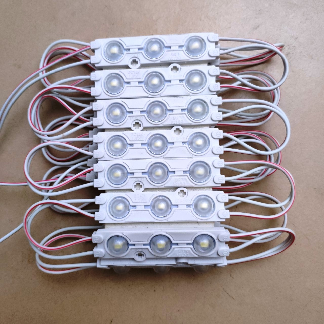 LED 3 mắt lồi samsung, 12V, chống nước, vỉ 20 thanh