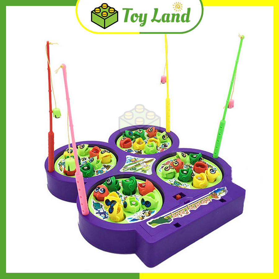Đồ chơi câu cá có nhạc vui nhộn trò chơi câu cá có nam châm đồ chơi cho bé fish catching game giải trí xả stress
