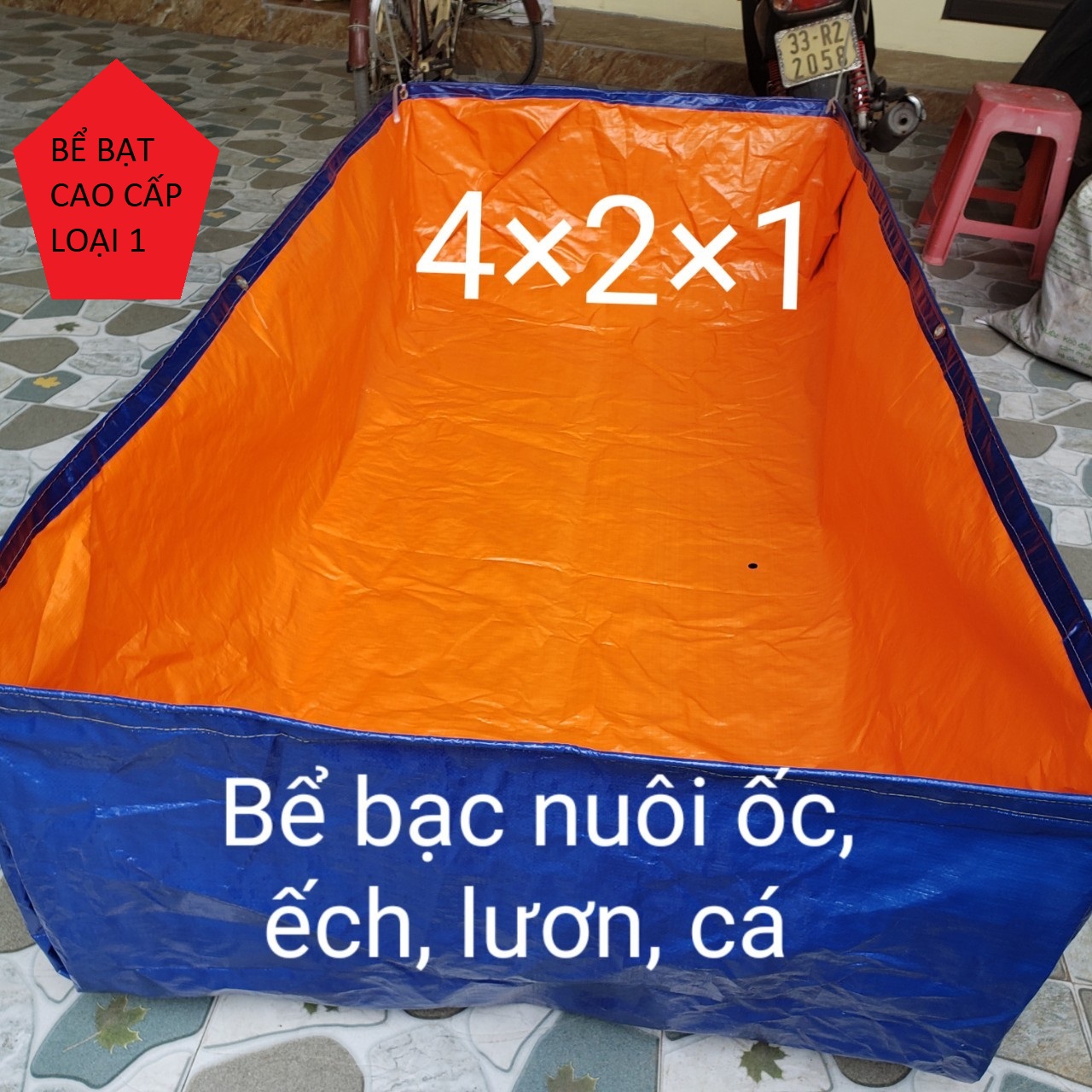 BỂ BẠT NUÔI CÁ, ỐC, ẾCH , LƯƠN ĐỦ KÍCH THƯỚC -DOCAU716