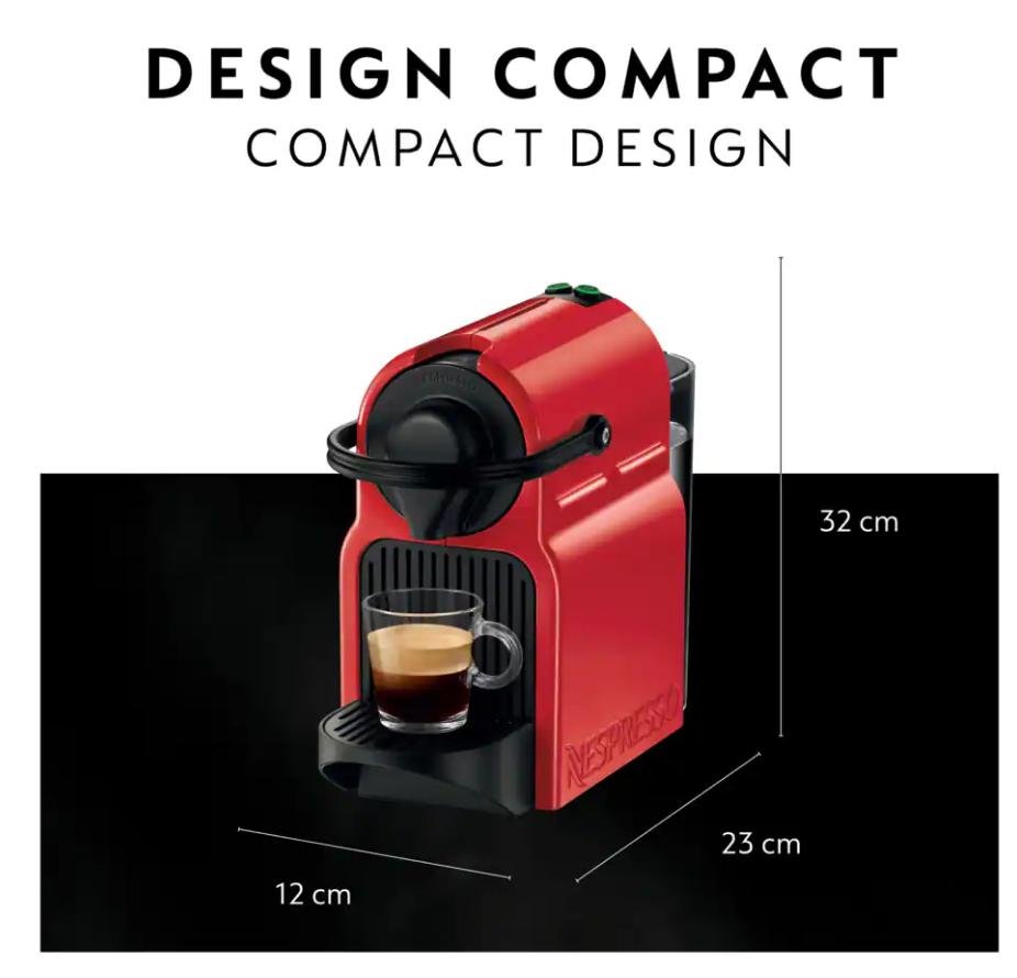 [CHÍNH HÃNG]Máy Pha Cà Phê Viên Nén Delonghi Nespresso Inissia, Delonghi Nespresso Coffee Maker, Máy Pha Cafe, Espresso, Capuccino, Máy Pha Cà Phê Gia Đình, Văn Phòng, Áp Suất 19Bar, Dung Tích 700ml, Nhập Đức, Bảo Hành 12 Tháng