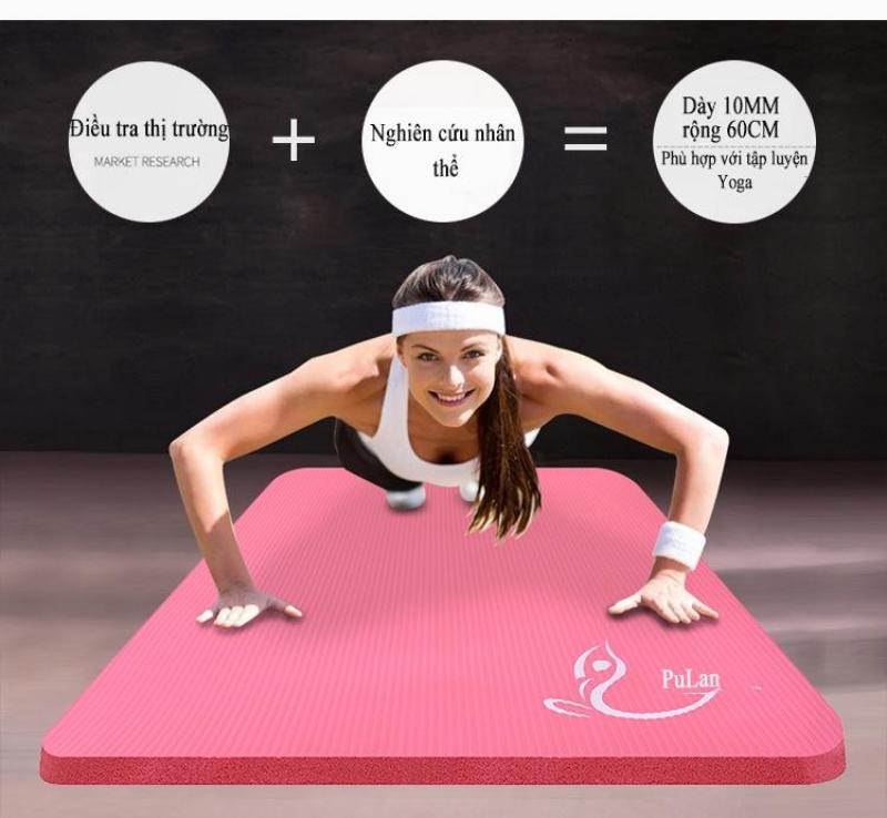 Bảng giá Thảm tập thể dục, GYM, Yoaga 10 mm chống trơn trượt, rộng rãi, hỗ trợ người mới bắt đầu, giảm chấn thương trong quá trình tập luyện