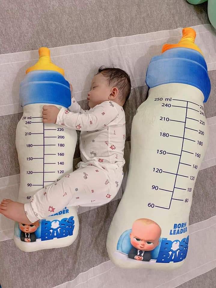 Gối ôm 3d Bình sữa 70cm, Gấu bông bình sữa 3d thú nhồi bông quà tặng cho bé cute