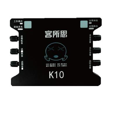Card thu âm livestream hát karaoke k10