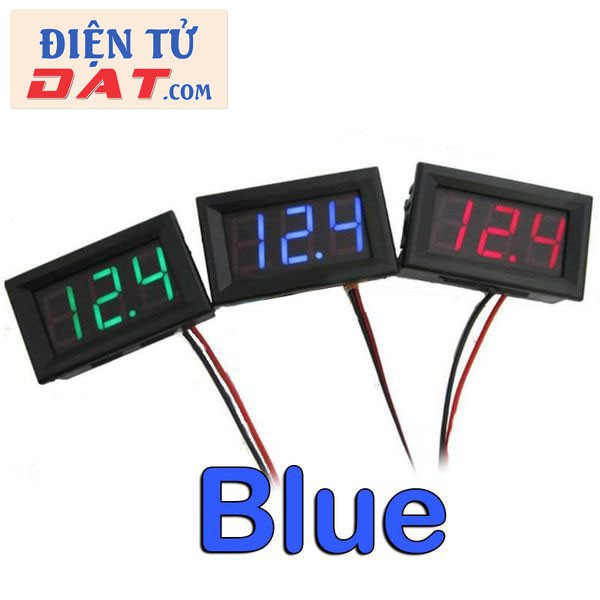 Đồng hồ đo áp dc 5.0-120v - blue