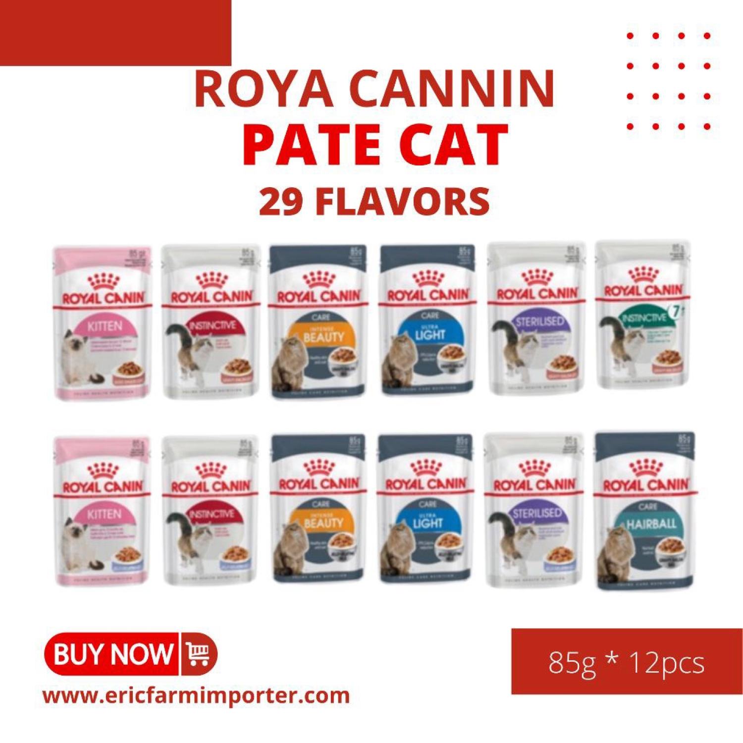 Pate ROYAL CANIN 85g FREE SHIP TRỌN BỘ 30 vị