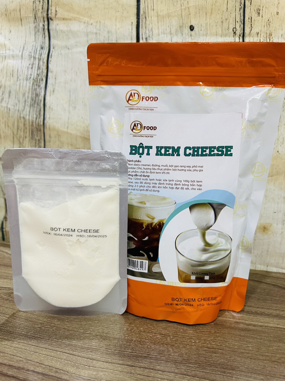200gr bột whipping thơm ngon chia từ túi 500gr