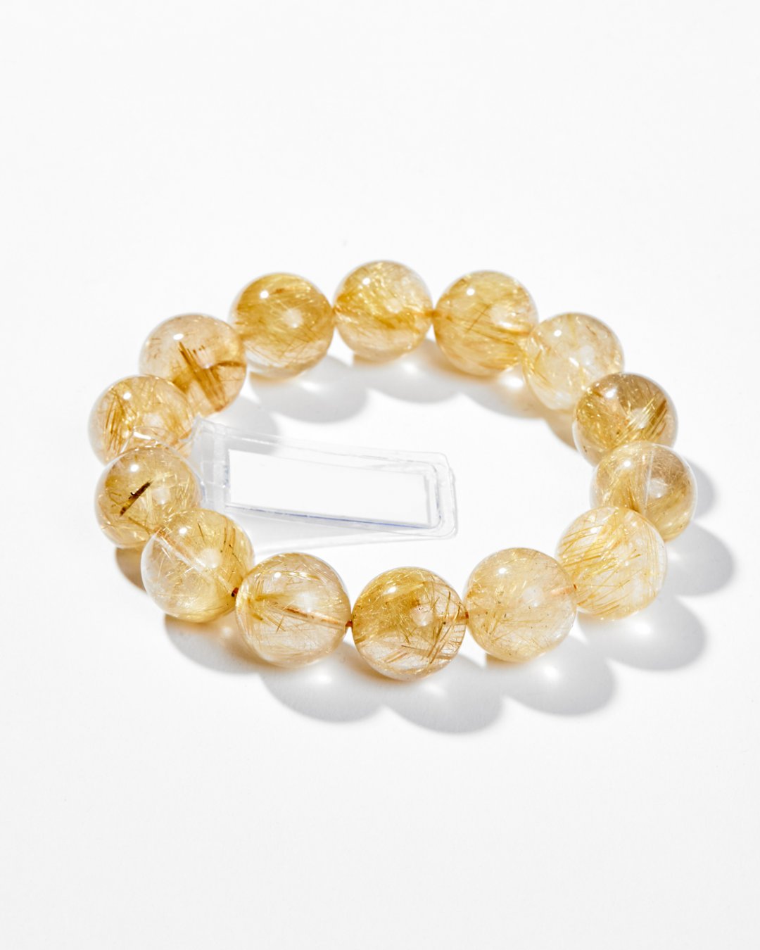 Vòng đeo tay phong thủy-thạch anh tóc vàng nhiều cỡ