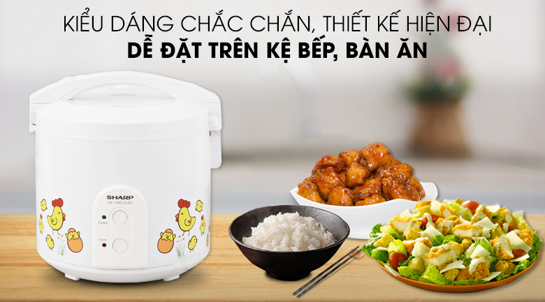 Nồi cơm điện Sharp 2.2 lít KS-223TJV-CH