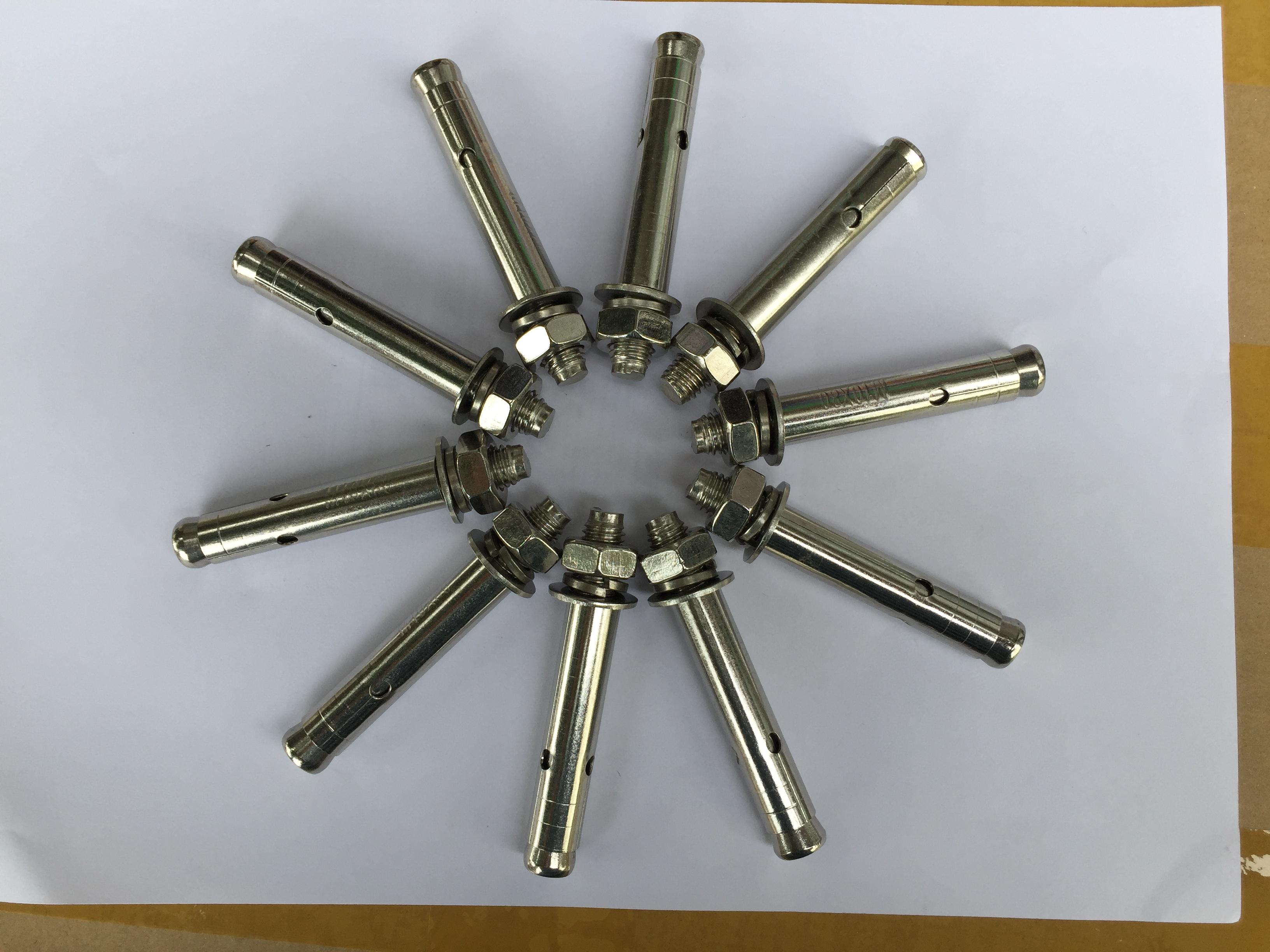 10 chiếc vít nở inox  phi 10 dài 8cm (M10x80)