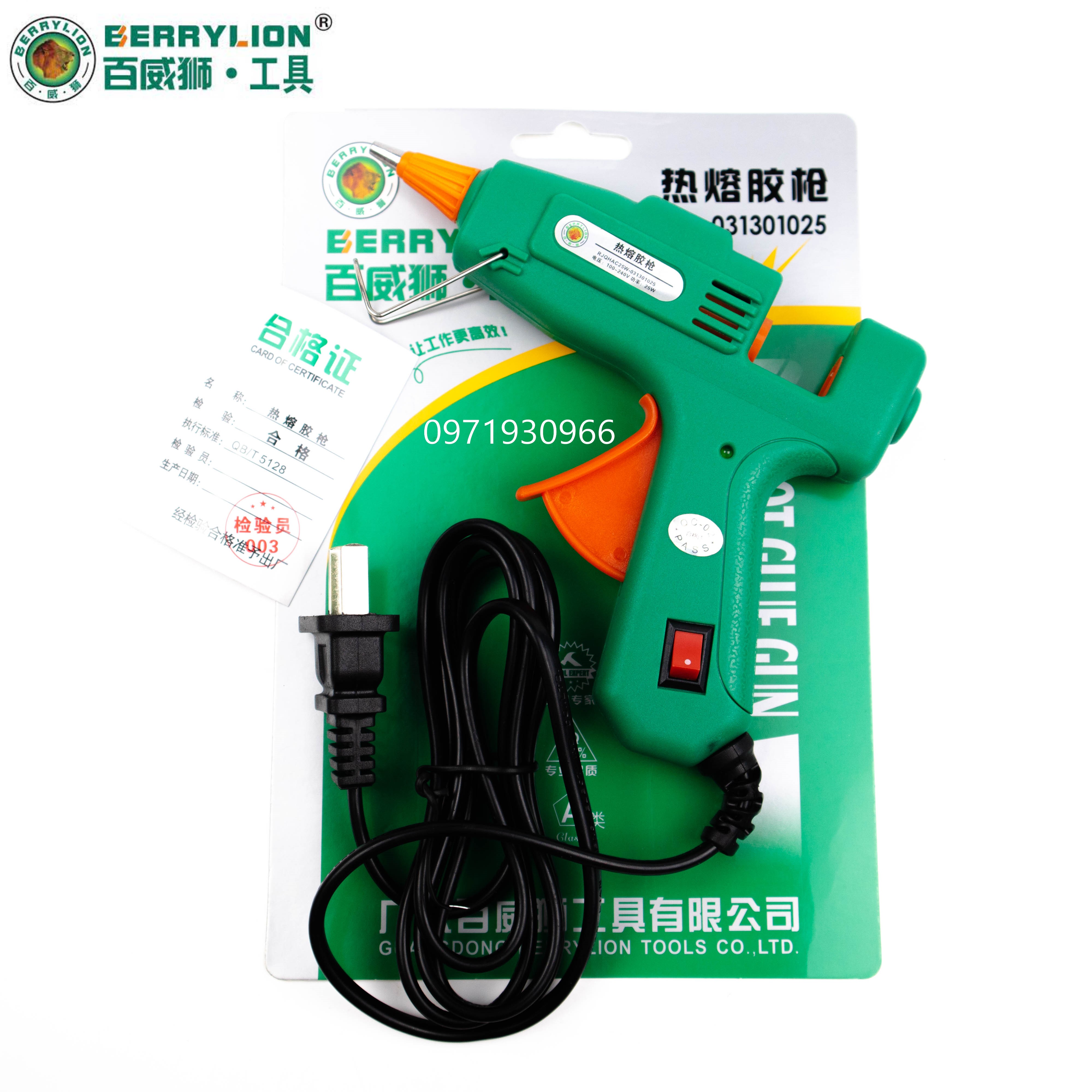 Súng bắn keo công suất 25W Berrylion chính hãng, súng bắn keo nhỏ loại tốt