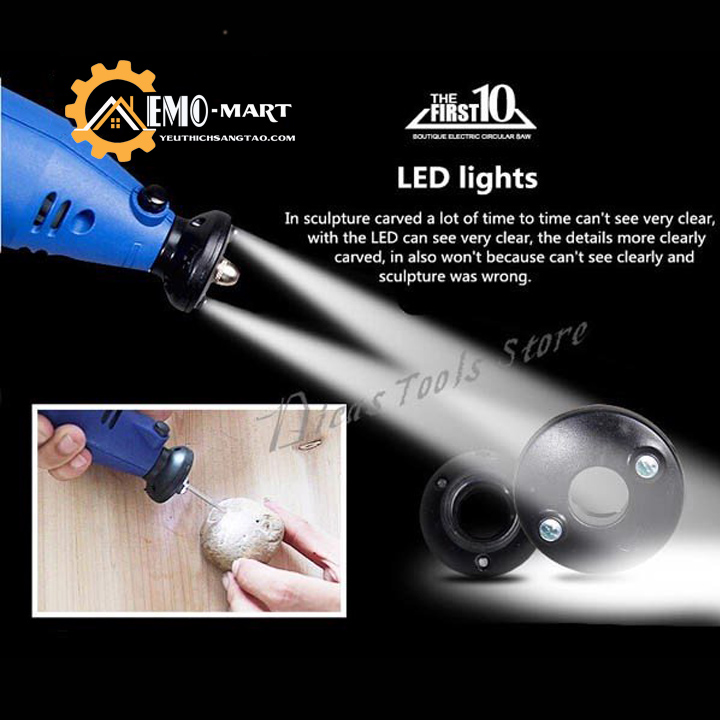 [FreeshipMAX] Bộ máy khoan mài mini đa năng v2