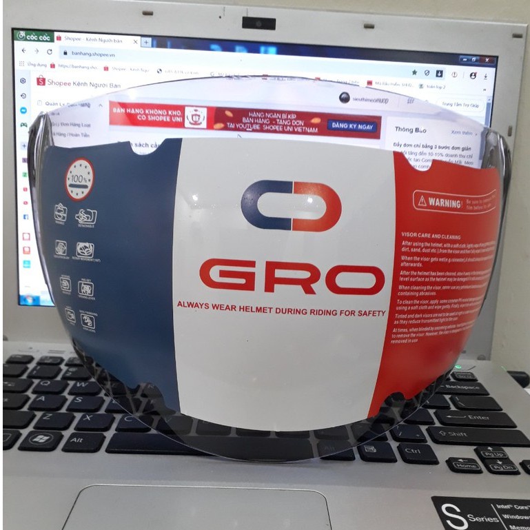 Kính mũ bảo hiểm GRO 3/4 818