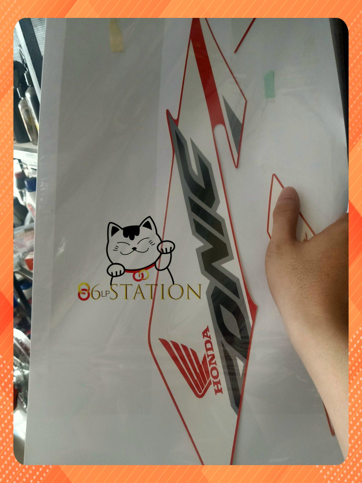TEM SONIC TRẮNG ĐỎ RACING XÉ LẺ