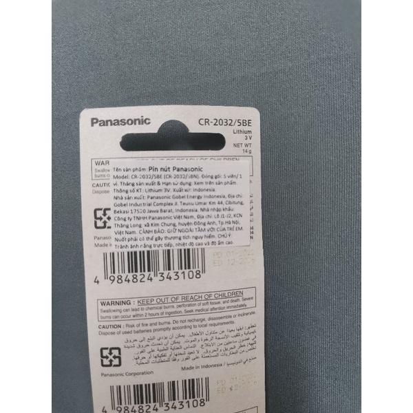 Pin cúc Panasonic  Chính hãng - CR2032