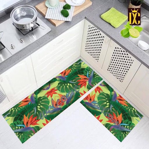 Bộ 2 tấm thảm bếp, thảm lau chân