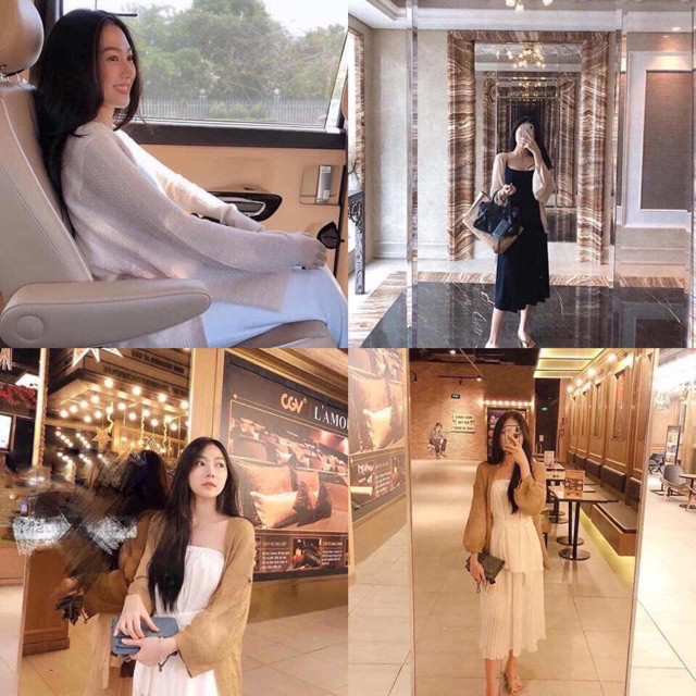 [Mã FASHIONT4WA2 giảm 10K đơn 50K] áo caligan len mỏng