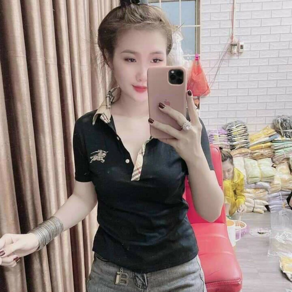 Áo croptop cổ trụ
