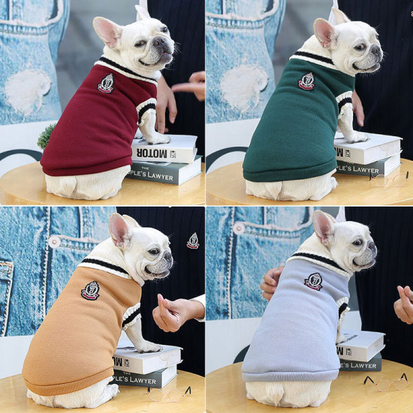 Áo cho chó mèo, chất nỉ đẹp co giãn, tay bo, logo học sinh cute, size từ 1-32kg - Petlover