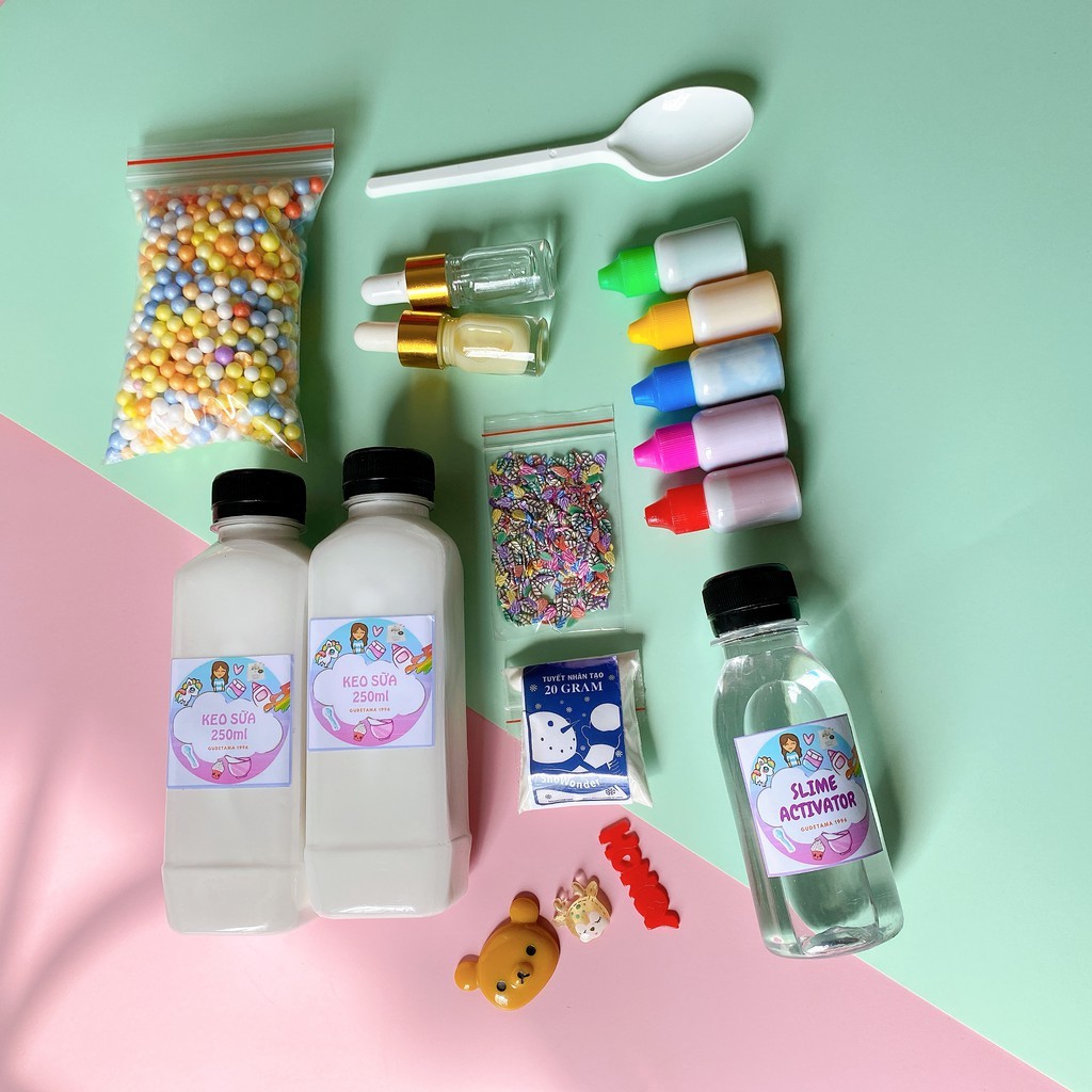 Bộ Kit Làm Slime Mây BK2 Đầy Đủ Có Hướng Dẫn