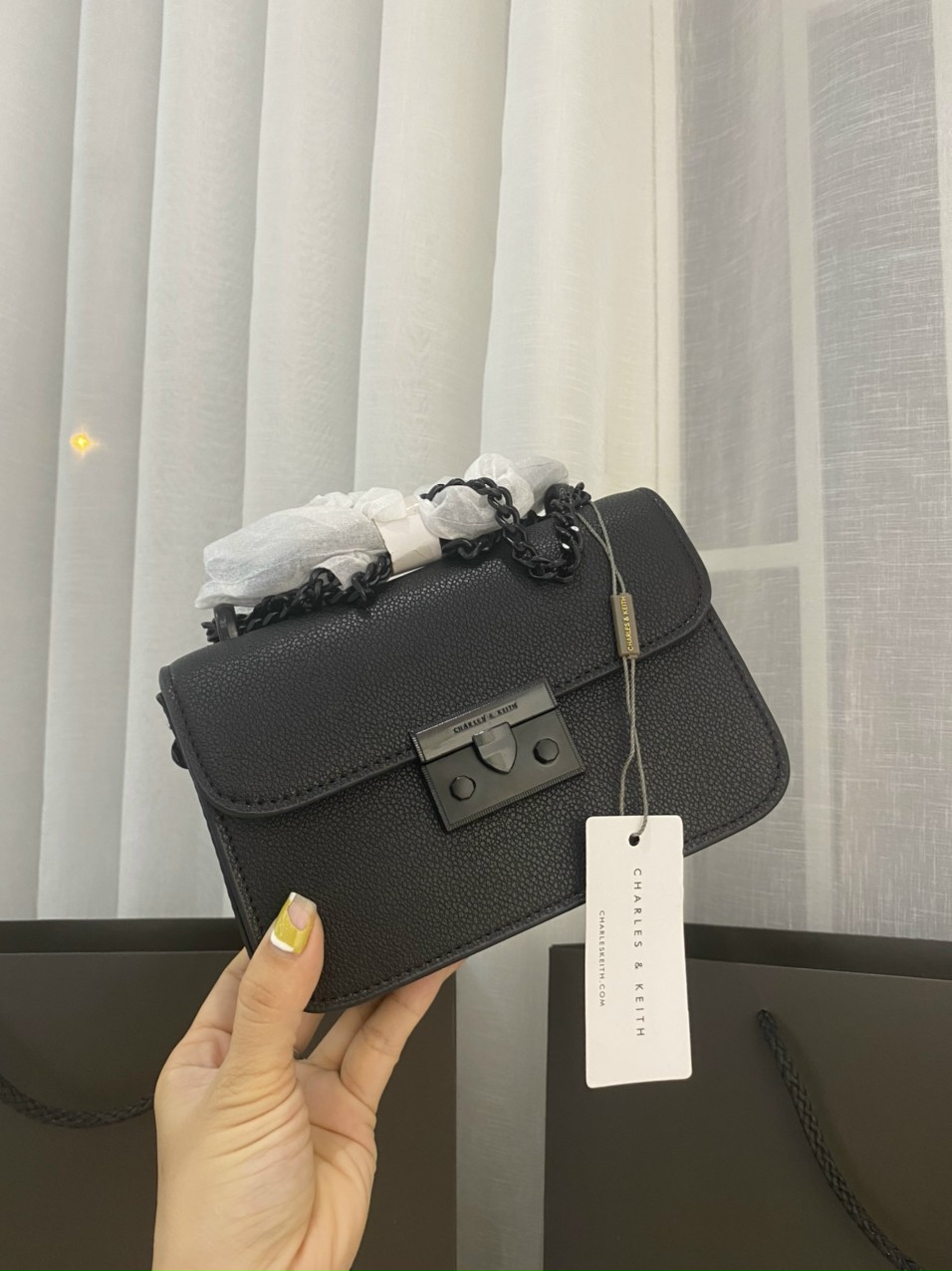 Túi Xách Nữ CNK Đeo Chéo Da Rắn Size 18 Mini