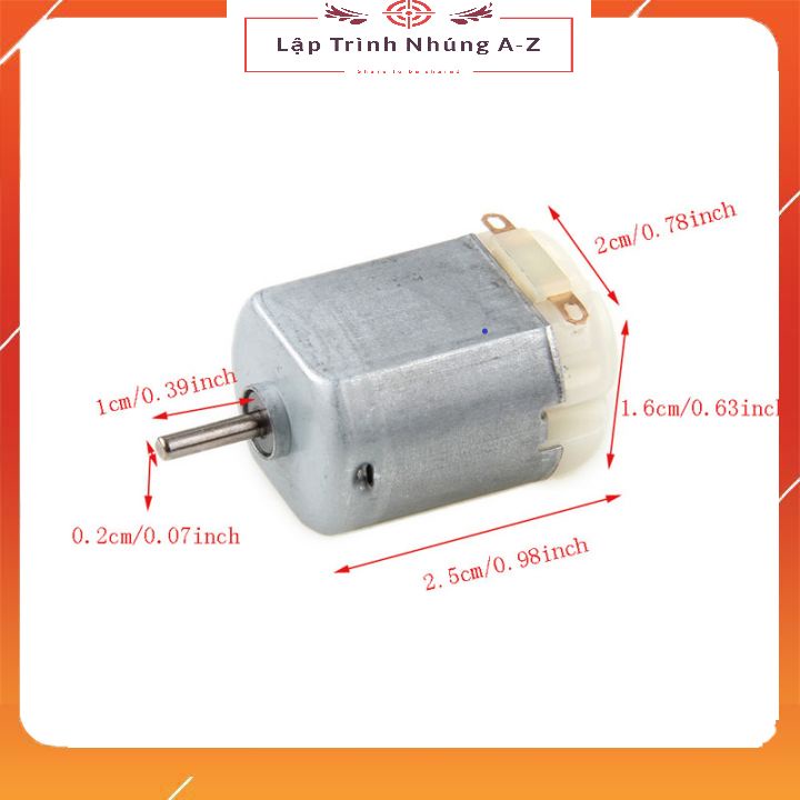 [Lập Trình Nhúng A-Z][148] Động Cơ DC 130 3-6V Motor 3V