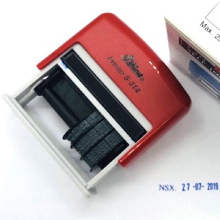 [HCM]Dấu 1 dòng NSX hoặc HSD Shiny S314 kèm ngày tháng năm tự chỉnh