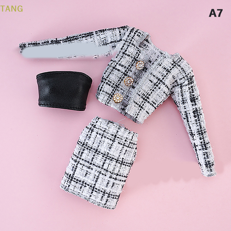 💖TANG 1 bộ 30cm thời trang búp bê Quần áo thời trang ba mảnh phù hợp với 1:6 đa khớp búp bê ăn mặc phụ kiện