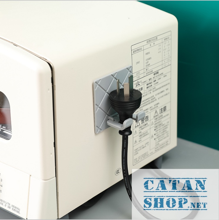 [HCM]Móc dán tường kẹp giữ đầu dây điện gấp gọn treo vật dụng nhà bếp phòng tắm siêu gọn gangtiện lợi