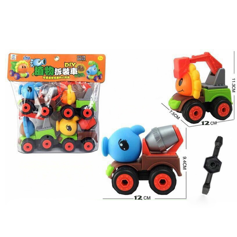 [HCM]Đồ Chơi xe Plants vs Zombie hoa quả nổi giận