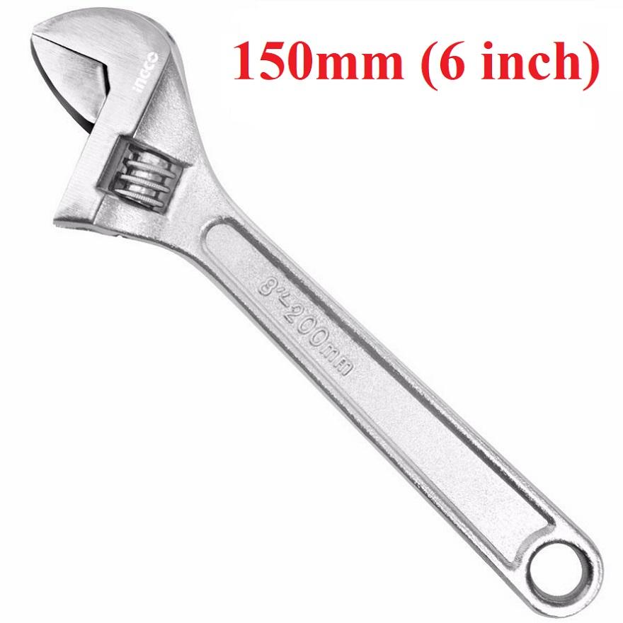 Mỏ lết mạ chrome ingco 6inch/150mm - hadw131062
