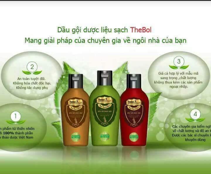 Chai dầu gội dược liệu sạch Thebol vạn người mê