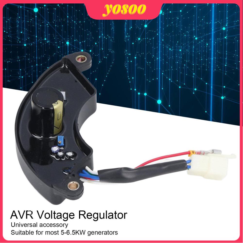 AVR Voltage Regulator Universal for 5‑6.5KW Gasoline Diesel Generator 1PH 220V Halfmoon Style