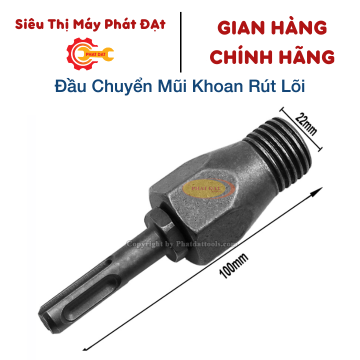 Đầu nối mũi khoan rút lõi sang máy khoan bêtông