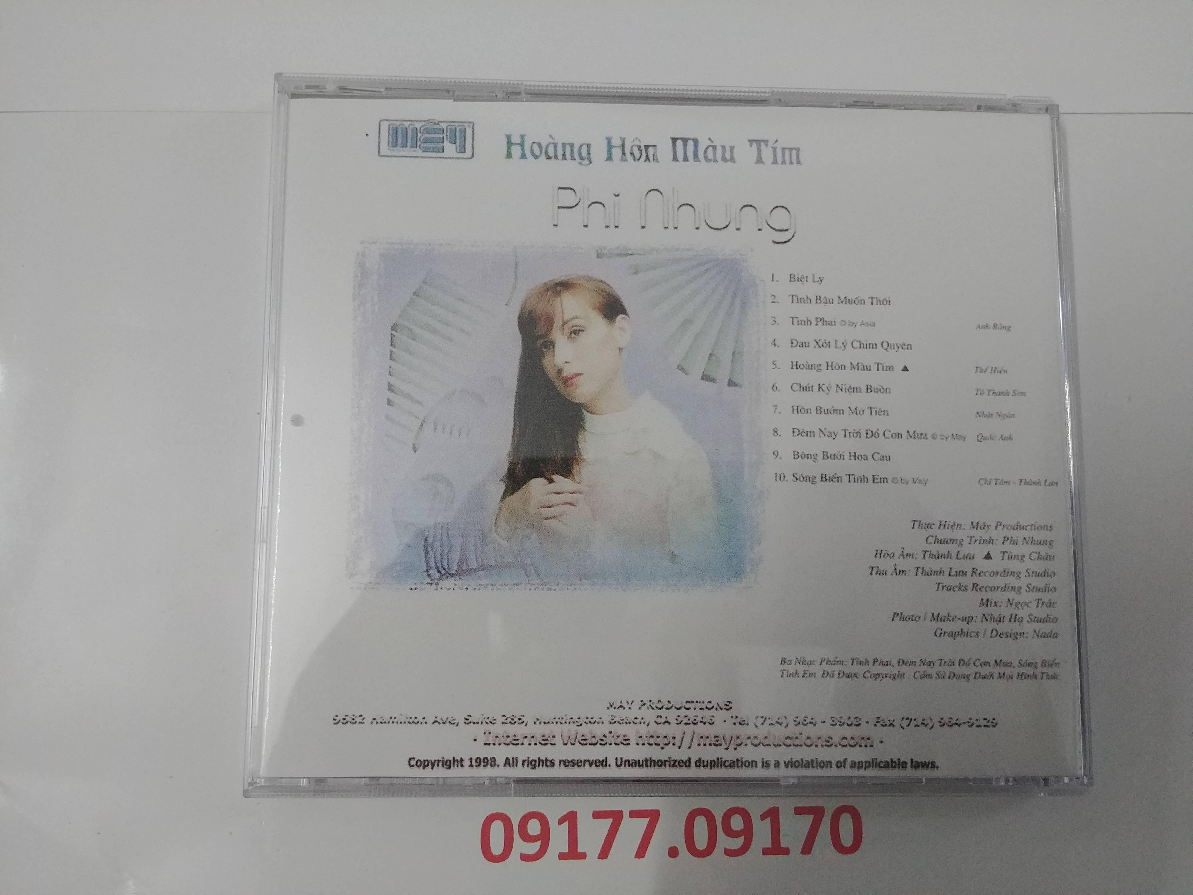 CD Hoàng Hôn Màu Tím - Phi Nhung - MâyCD