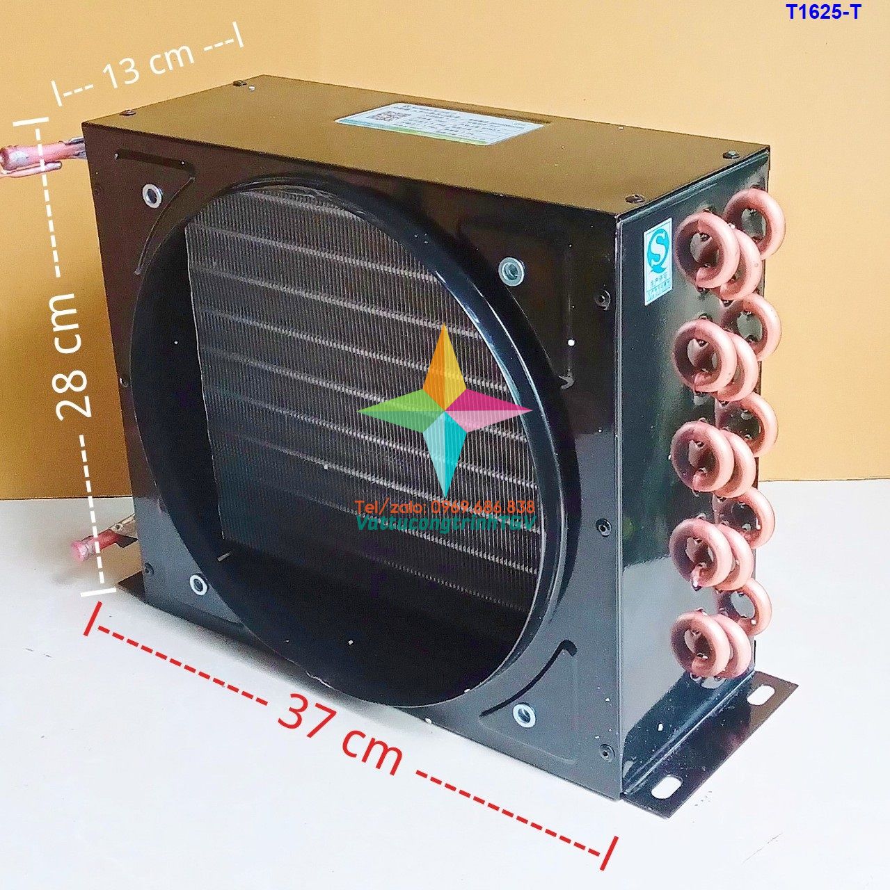 Dàn nóng tủ bia ống 9 loại 15U Kích thước 37cm x 28cm x 13cm