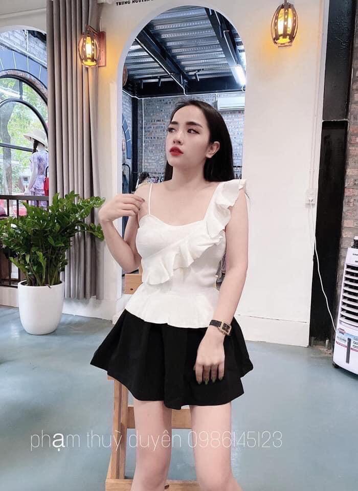 Áo Kiểu Borip Một Dây Bên Bèo Một Bên Phong Cách Hiện Đại Sexy TTSLA0277