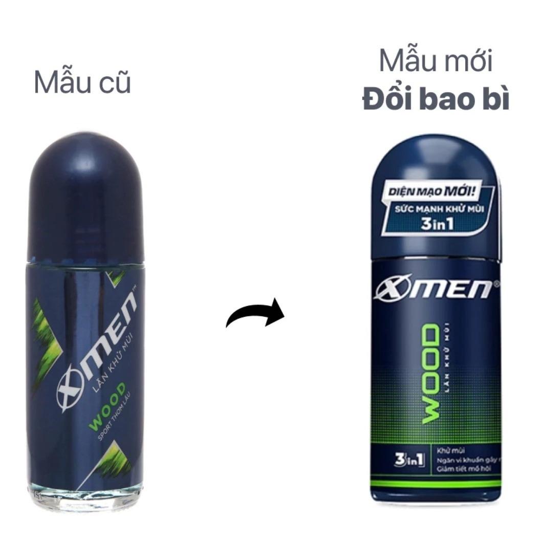 Lăn Khử Mùi Xmen wood 50Ml