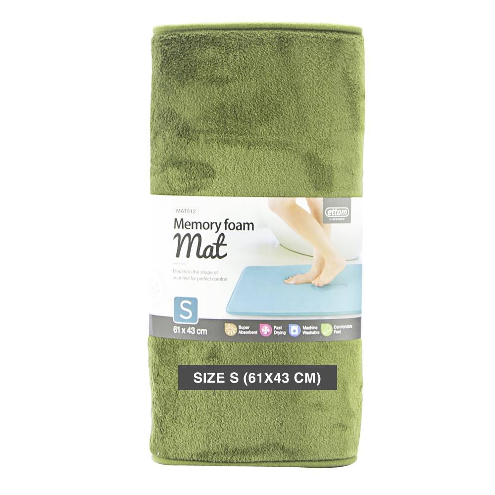 Thảm chùi chân Memory Foam, Lock&Lock, kiểu Basic, cỡ S, 430*610*15mm - MAT512