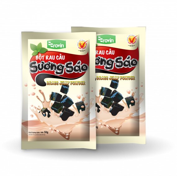 Bột rau câu sương sáo đen rovin 50gr- giao 1 gói