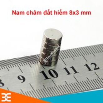 Bộ 10 Viên Nam Châm Đất Hiếm 8x3mm