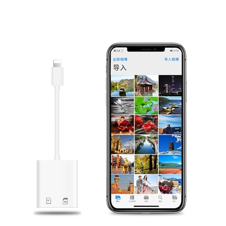 ĐẦU ĐỌC THẺ NHỚ IPHONE IPAD YESIDO CHÍNH HÃNG( SD / MICRO SD / OTG )