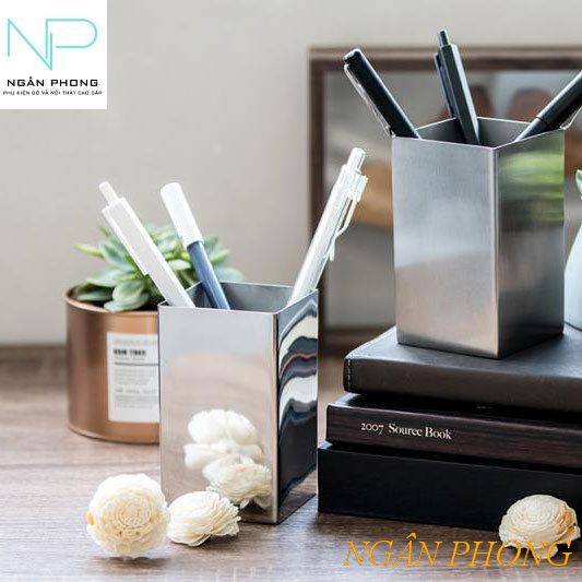 [HCM]HỘP ĐỰNG BÚT INOX 304