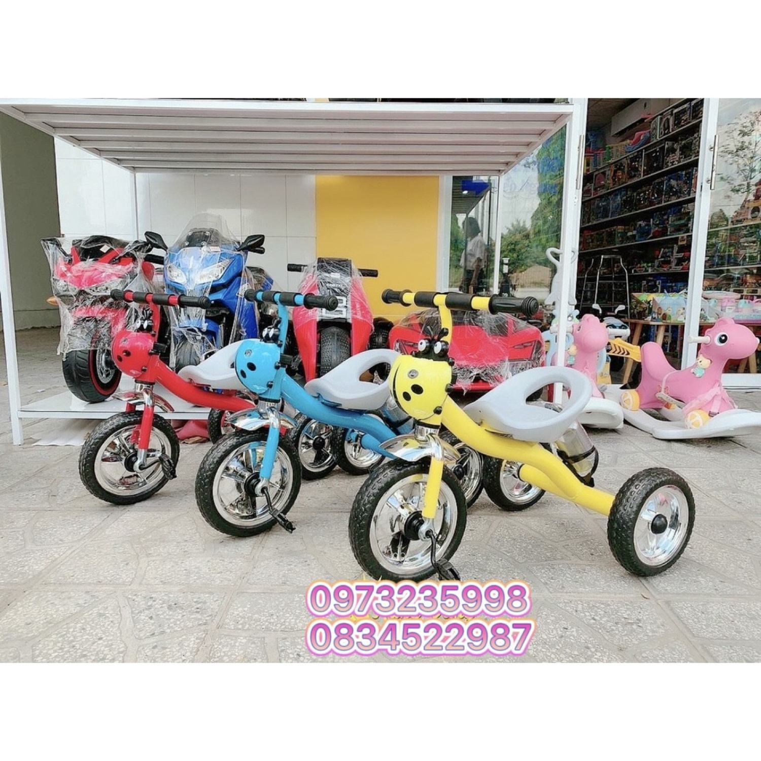 Xe chòi chân xe đạp 3 bánh trẻ em cho bé XTB3