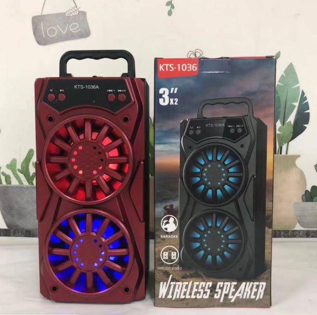Loa Bluetooth xách tay đèn led đổi màu KTS