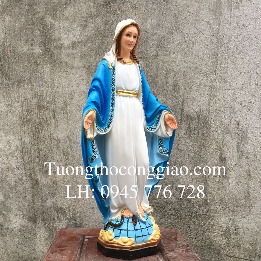 Tượng Đức Mẹ Ban ơn 50cm