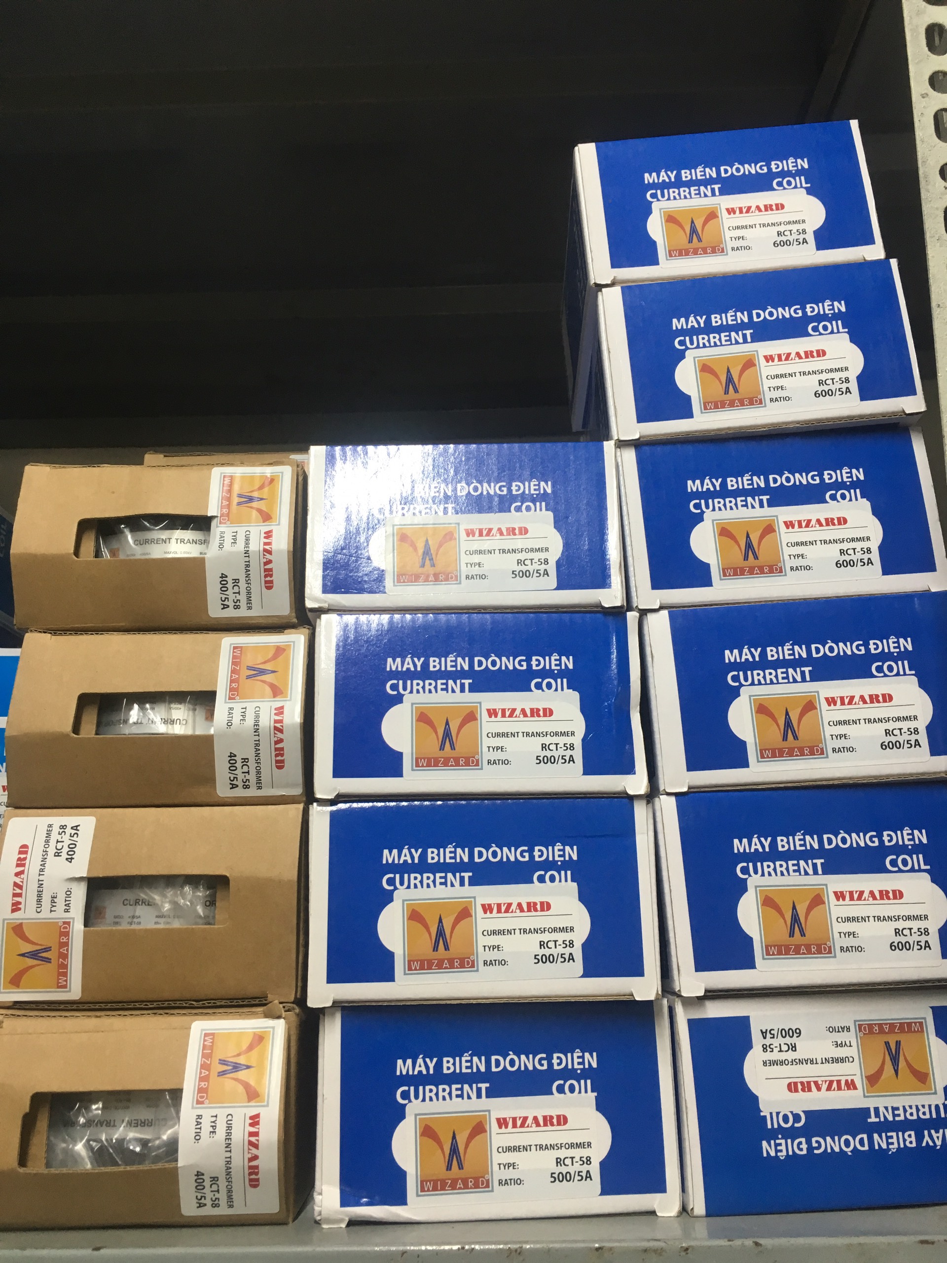 Biến dòng đo lường đế sắt RCT 400/5A ~ 600/5A