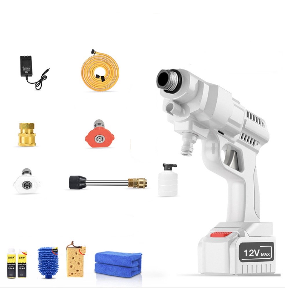 IT Smart Máy rửa xe WhitePower dùng pin sạc (Full Option)