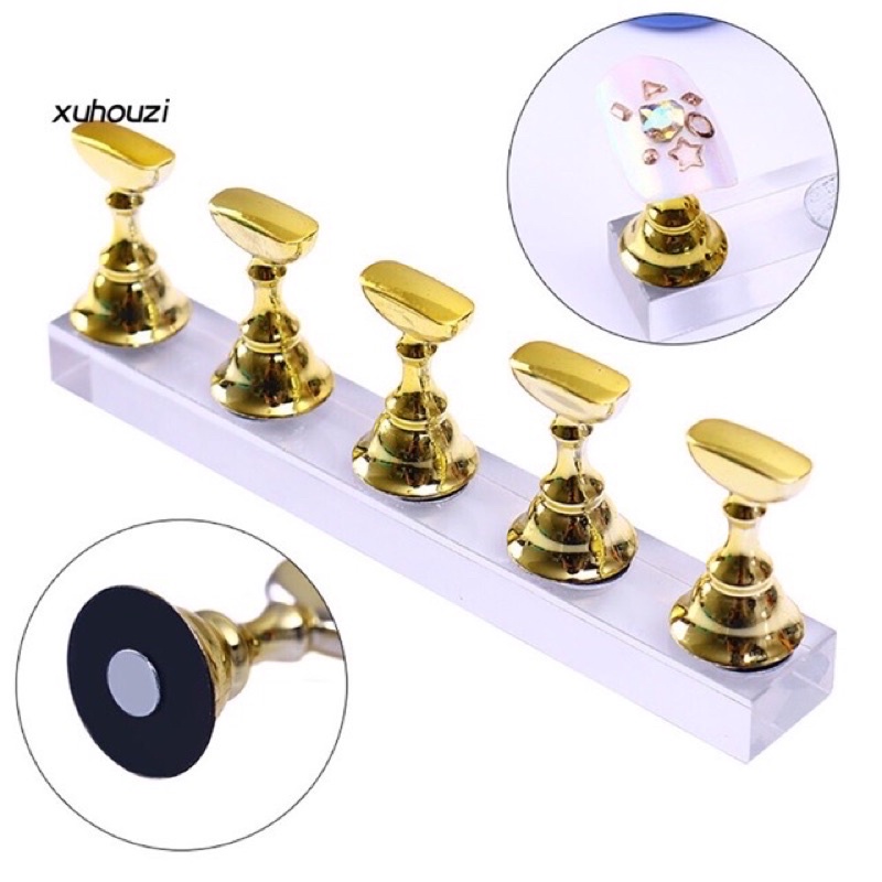 Bộ 5 trụ đế đỡ móng mẫu,tập vẽ,có nam châm
