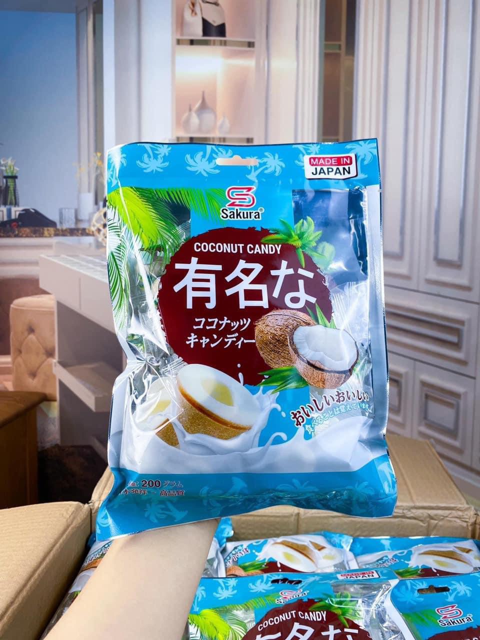 | Hàng chuẩn | Kẹo dừa sakura loại chuẩn giòn tan 200g
