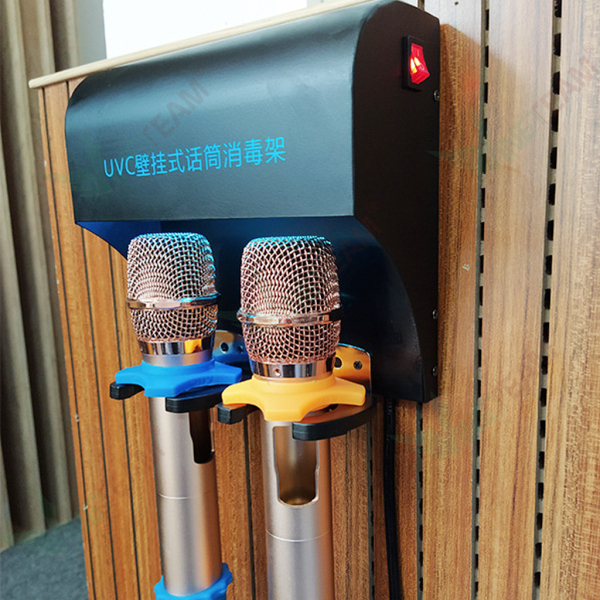 Máy Tiệt Trùng UV UVC Cho Micro Đèn Khử Trùng Diệt Khuẩn Bằng Tia Cực Tím kiêm giá đỡ micro karaoke